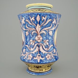 A large Italian albarello, dated and signed, Caltagirone 1882 — 照片 4