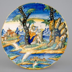 A large Italian maiolica charger, Urbino or Venice, ca. 1550 — photo 1