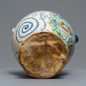 A large Italian maiolica wet drug jar, Deruta, dated 1569 — photo 7