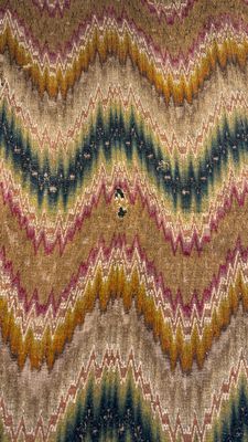 A large Italian woollen embroidered 'Bargello' or flame stitch wall hanging, 18th C. — foto 16