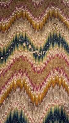 A large Italian woollen embroidered 'Bargello' or flame stitch wall hanging, 18th C. — foto 17