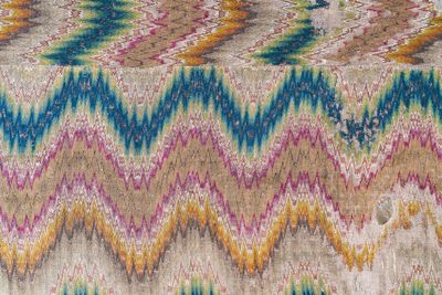 A large Italian woollen embroidered 'Bargello' or flame stitch wall hanging, 18th C. — foto 4