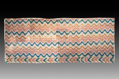A large Italian woollen embroidered 'Bargello' or flame stitch wall hanging, 18th C. — foto 8