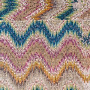 A large Italian woollen embroidered 'Bargello' or flame stitch wall hanging, 18th C. — foto 5