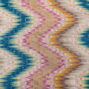 A large Italian woollen embroidered 'Bargello' or flame stitch wall hanging, 18th C. — foto 6