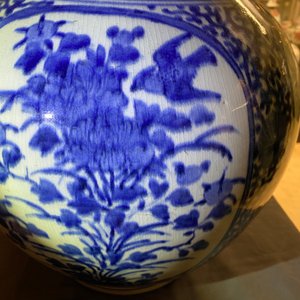 A large Japanese blue and white Arita bottle vase, Edo, 17th C. — 照片 10