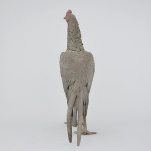 A large Japanese bronze fighting cock, 19th C. — photo 4