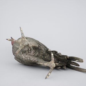 A large Japanese bronze fighting cock, 19th C. — photo 5