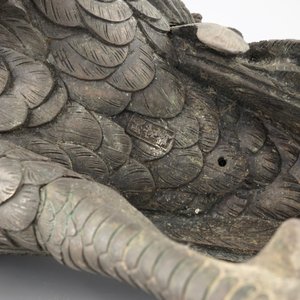 A large Japanese bronze fighting cock, 19th C. — photo 6