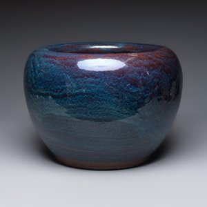A large Japanese flambé-glazed globular jardinière, 19/20th C. — photo 2
