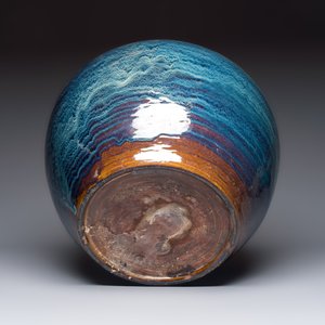 A large Japanese flambé-glazed globular jardinière, 19/20th C. — photo 6