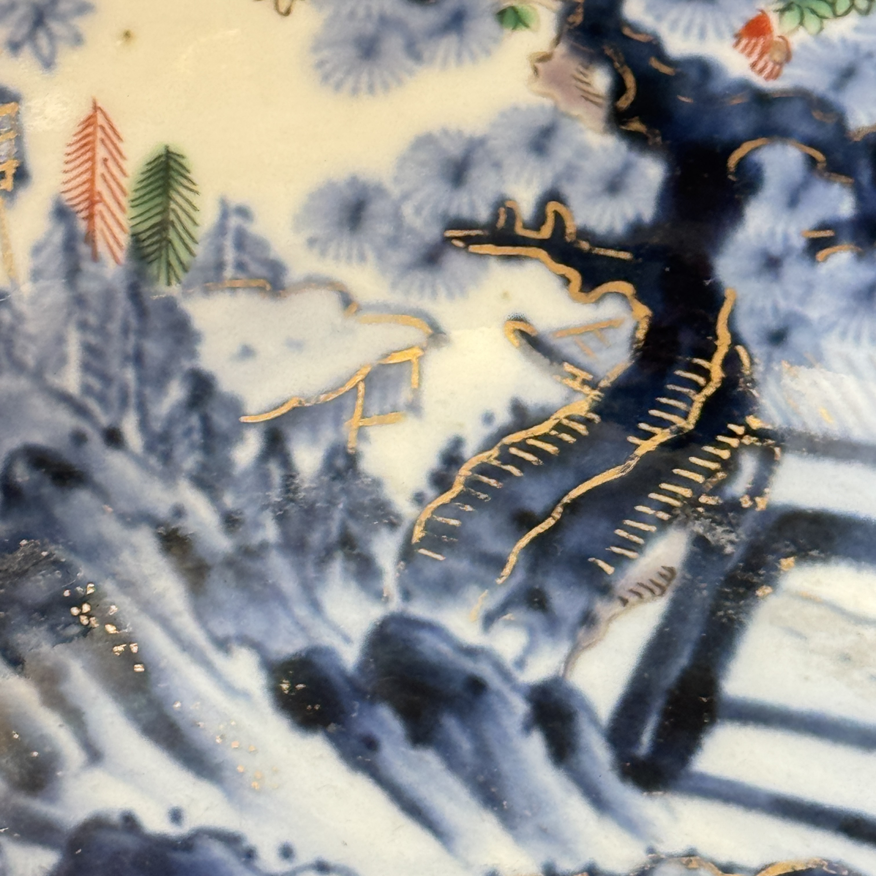 A large Japanese Imari 'Landscape' bowl — foto 9
