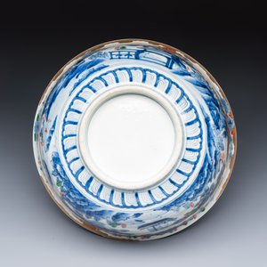 A large Japanese Imari 'Landscape' bowl — foto 7