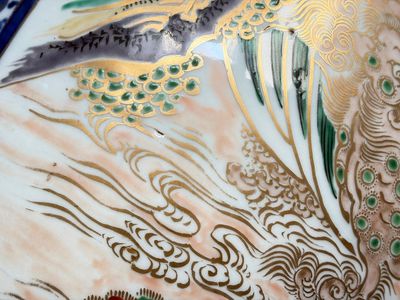 A large Japanese Imari 'Shishi Lions' vase, Kutani Taniguchi 九谷 谷口 mark, Meiji, 19th C. — 照片 11