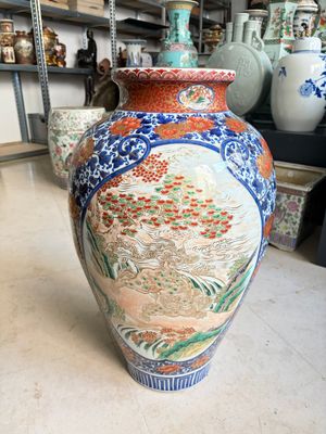 A large Japanese Imari 'Shishi Lions' vase, Kutani Taniguchi 九谷 谷口 mark, Meiji, 19th C. — 照片 5