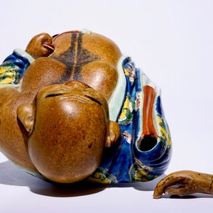 A large Japanese Kutani figure of Buddha Hotei, Meiji, 19th C. — 照片 6