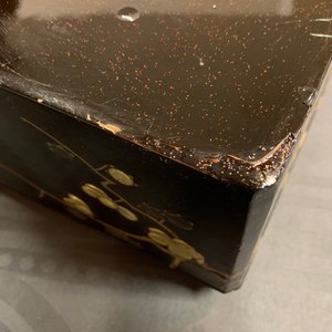 A large Japanese lacquer 'suzuribako' with prunus design, Edo or Meiji, 18/19th C. — 照片 12