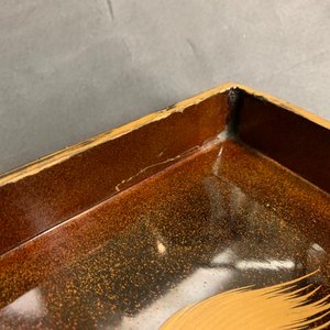 A large Japanese lacquer 'suzuribako' with prunus design, Edo or Meiji, 18/19th C. — 照片 20