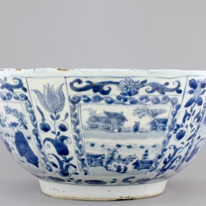Un grand bol bleu et blanc, époque Wan-Li (1573-1619), Dynastie Ming — photo 4