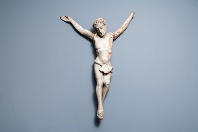 A large monochromed oak figure of Christ, 1st half 16th C.