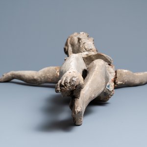 A large monochromed oak figure of Christ, 1st half 16th C. — 照片 5