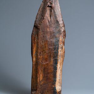 A large oak figure of a Golgotha Madonna, 15th C. — 照片 4
