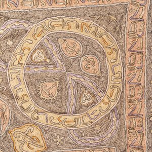A large Ottoman silvered- and gilt-metal-wired linen cloth, Turkey, 19/20th C. — photo 4