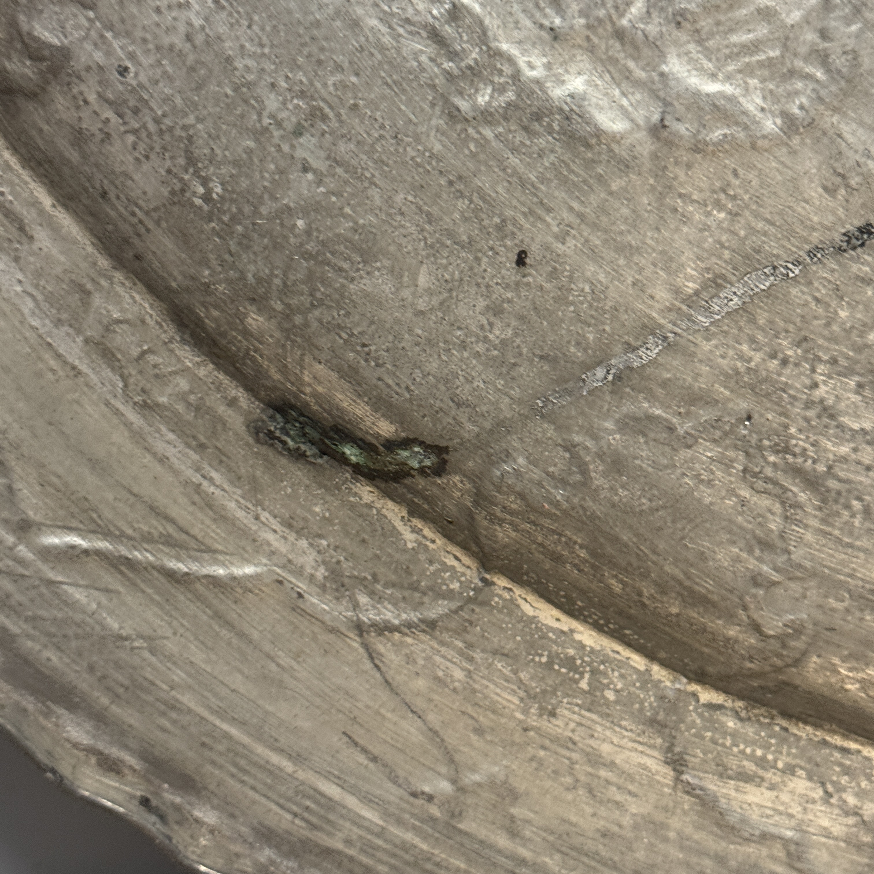 A large Persian engraved tinned-copper dish with narrative design — photo 14