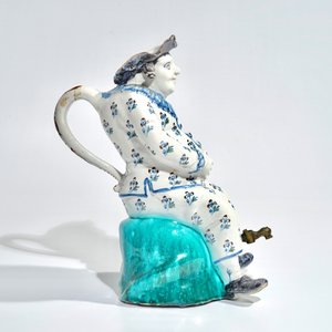 A large polychrome Brussels faience "Jacquot" jug, 18th C. — photo 3