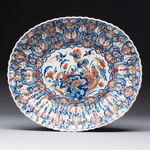 A large polychrome Dutch Delft cashmere palette basin, 18th C. — photo 1