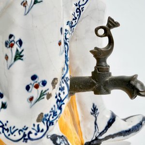 A large polychrome pewter-mounted Brussels faience "Jacqueline" jug, 18th C. — photo 9