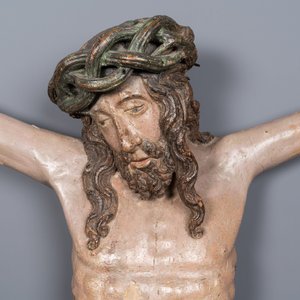 A large polychromed oak figure of Christ, Flanders, 1st quarter 16th C. — 照片 2