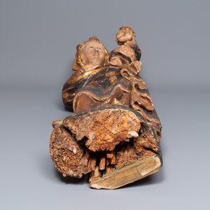 A large polychromed wooden Madonna and Child, Germany, 16th C. — 照片 6