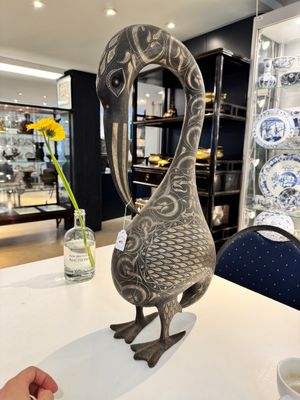 A large Qajar damascened steel bird-form sculpture, Persia, 19th C. — 照片 4