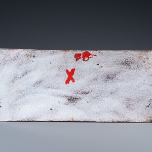 A large rectangular Chinese gold-yellow-ground Canton enamel plaque with fine floral design, Yongzheng — photo 5