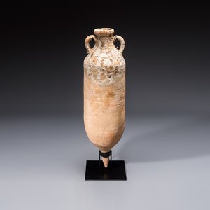A large Roman pottery wine or fish oil transport amphora with marine encrustation, North Africa, 4/5th C. — photo 1