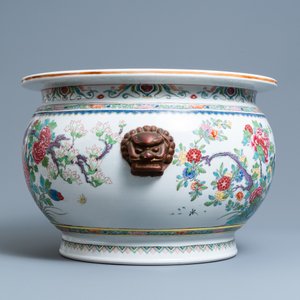 A large round Chinese famille rose-style jardinière, Samson, Paris, 19th C. — 照片 5