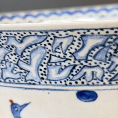 A large Samson Iznik-style bowl with peacocks — photo 4