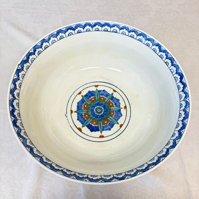A large Samson Iznik-style bowl with peacocks — photo 11