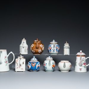A large selection of Chinese famille rose and Imari-style tea wares, Yongzheng/Qianlong — photo 4