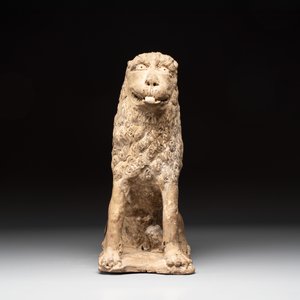 A large terracotta model of a lion with cub, Portugal or Spain, 16/17th C. — photo 2