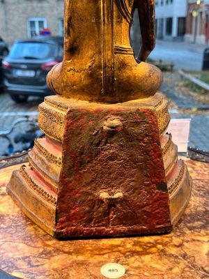 A large Thai gilt-lacquered bronze Buddha, 19th C. — 照片 11