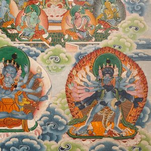 A large thangka, Tibet or Nepal, 19/20th C. — 照片 5