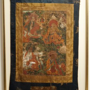 A large 'Three Arhat' thangka, Sino-Tibet, 18th C. — photo 2