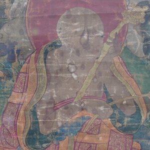 A large 'Three Arhat' thangka, Sino-Tibet, 18th C. — photo 27