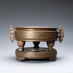 A large Vietnamese bronze censer on stand, 19/20th C. — 照片 2