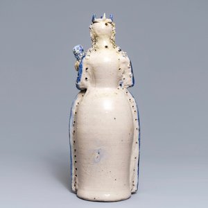 A large Westerwald stoneware model of the Virgin and child, 1st half 17th C. — photo 4