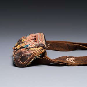 A leather purse with inscription for Mekka and Medina, probably Persia, 19/20th C. — 照片 4