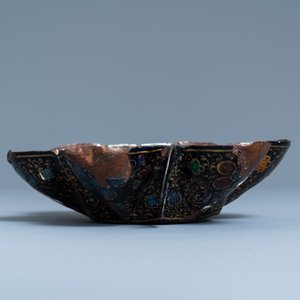A Limoges enamel bowl depicting Saint Francis and Saint Catharine on the back, France, 1st half 17th C. — 照片 4