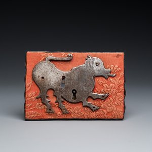 A lion-shaped iron doorlock, probably Germany, 16/17th C. — 照片 1